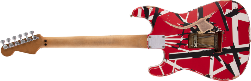 Striped Series Frankenstein Frankie, Maple Fingerboard, Red with Black Stripes Relic