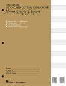 Guitar Tablature Manuscript Paper - Standard