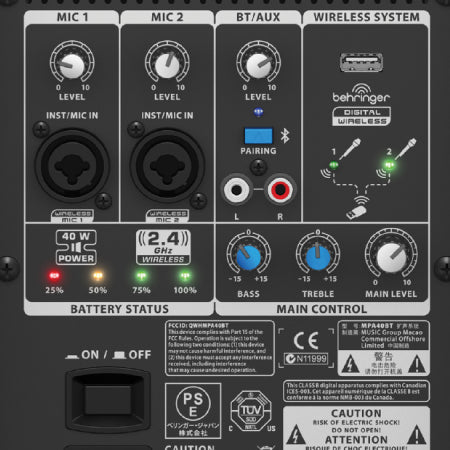 Behringer Europort MPA40BT Compact PA System