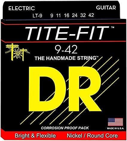 DR LT-9 Tite-Fit Electric Guitar Strings 9-42