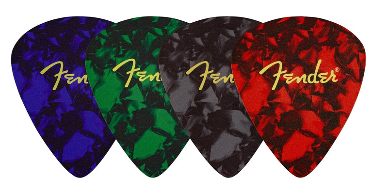 Fender Pick Shape Logo Coasters 4-Pack Multi-Color