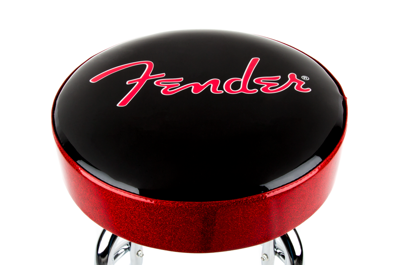 Fender® Red Sparkle Logo Barstool