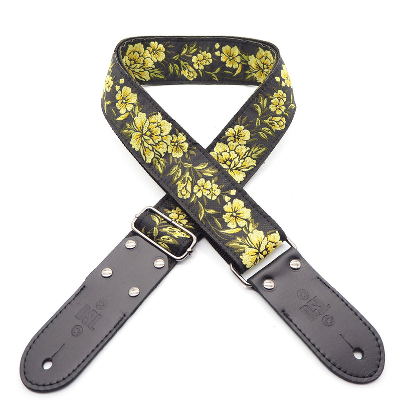 DSL JAC20-FG-YELLOW Jacquard Weaving Guitar Strap - 2" (FG-YELLOW)