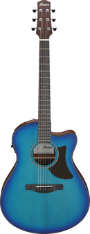 Ibanez AAM50CESBO Acoustic Guitar - Sapphire Blue Burst