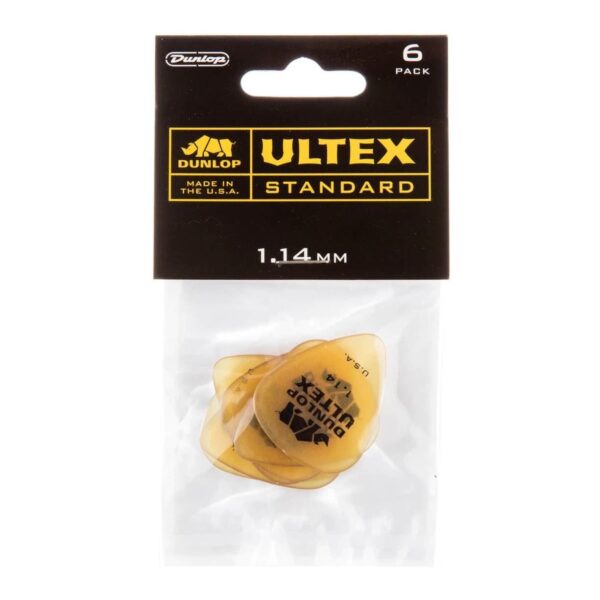 Jim Dunlop JP414 Ultex Standard Picks (6 Pack) – 1.14mm