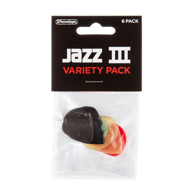 Dunlop JPJT6 Jazz III Pick Variety Player 6-Pack