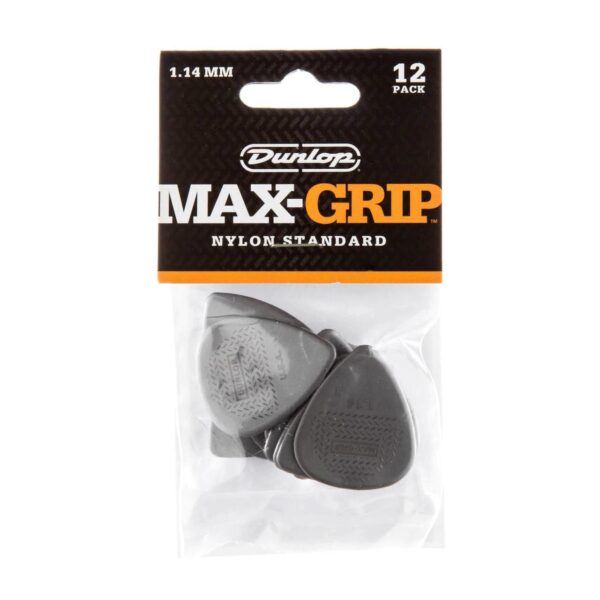 Jim Dunlop JPP110 Nylon Greys Max Grip 1.14 Players Pack Guitar Pick (12 pack)