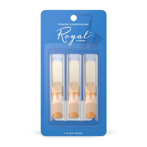 Rico Royal RKB0325 Tenor Saxophone Reeds 2.5 Strength In 3-Reeds Pack