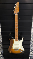 Xotic XSC-1 California Classic, Super Heavy Aging, 2 Tone Burst, Alder, Roasted Flame Maple