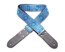 DSL Straps 2 Inch Jacquard Webbing Paisley Blue