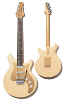 Eastman Fullertone DC'62 Double Cut Solid Body Electric Guitar - Desert Sand w/Gig Bag