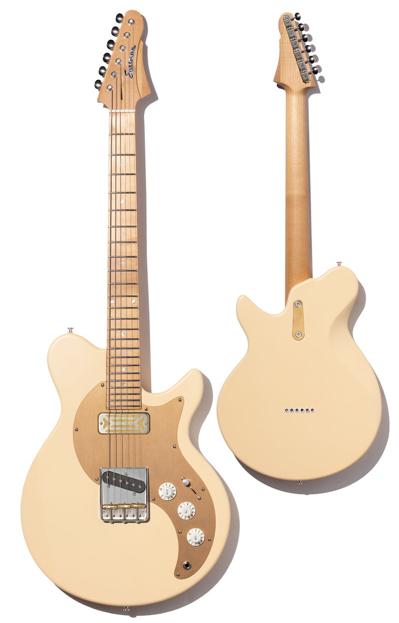 Eastman Fullertone SC'52 Single Cut Solid Body Electric Guitar - Desert Sand w/Gig Bag