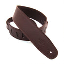 DSL GLG Series 2.5" Garment Leather Guitar Strap Brown