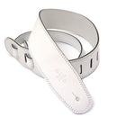 DSL GLG Series 2.5" Garment Leather Guitar Strap White