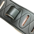 Sabre Reversible Leather Guitar Strap - Black/Brown