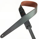 Sabre Reversible Leather Guitar Strap - Black/Brown