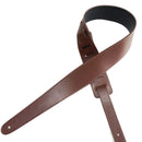 Sabre Reversible Leather Guitar Strap - Black/Brown
