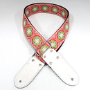 DSL Jacquard Webbing Strap 2 Inch Flower Green