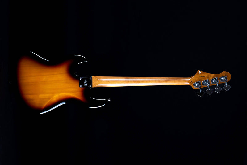 Jet JJB-300 Bass Guitar - Roasted Maple Neck - Sunburst