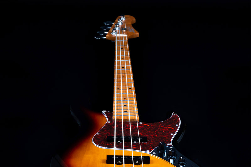 Jet JJB-300 Bass Guitar - Roasted Maple Neck - Sunburst