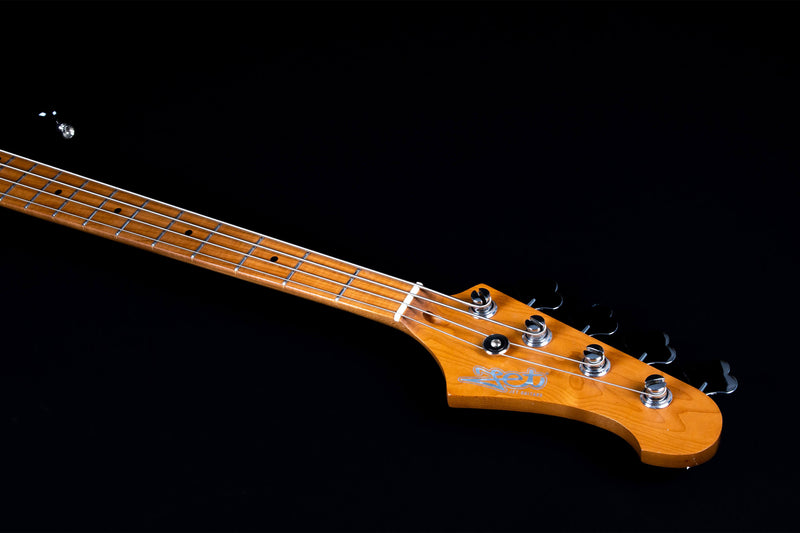 Jet JJB-300 Bass Guitar - Roasted Maple Neck - Sunburst