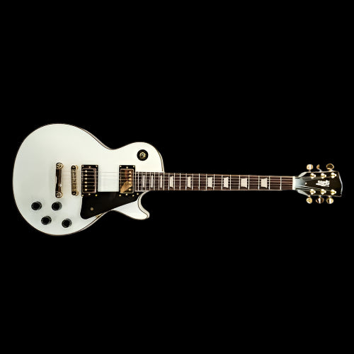 Jet JL-500-C-AW-G Single Cut HH Electric Guitar - Custom - Alpine White with Gold Hardware