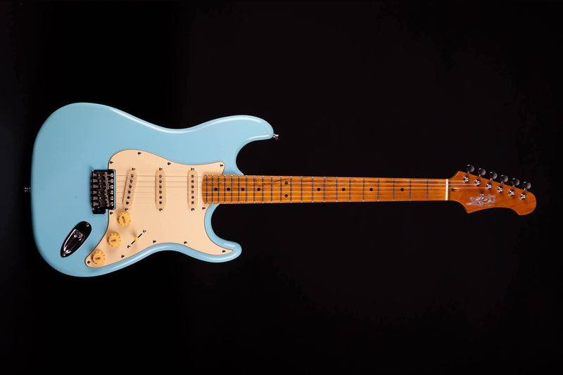 Jet JS-300 Electric Guitar - Roasted Maple Neck - Sonic Blue
