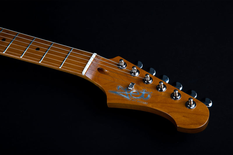 Jet JS-300 Electric Guitar - Roasted Maple Neck - Sonic Blue