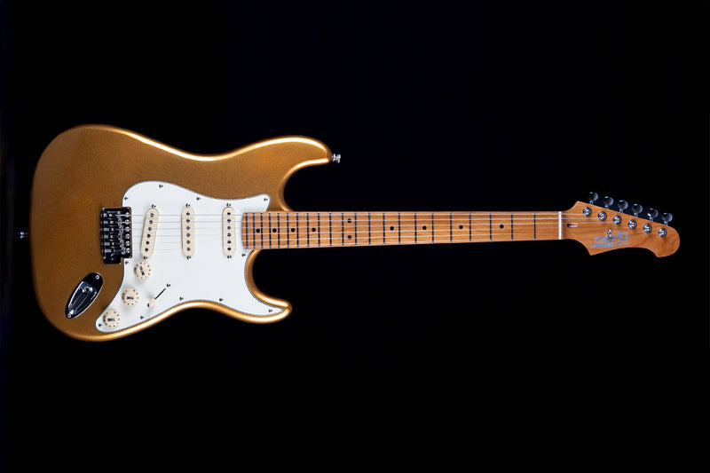 Jet JS-300 Electric Guitar - Roasted Maple Neck - Gold