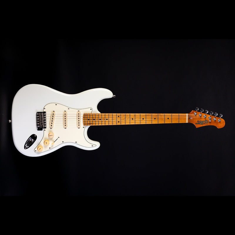 Jet JS-300 Electric Guitar - Roasted Maple Neck - Olympic White