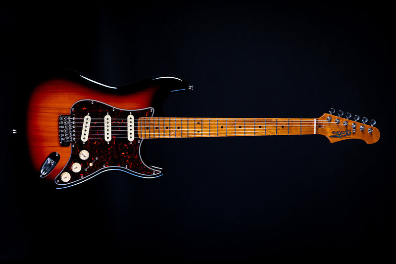 Jet JS-300 Electric Guitar - Roasted Maple Neck - Sunburst