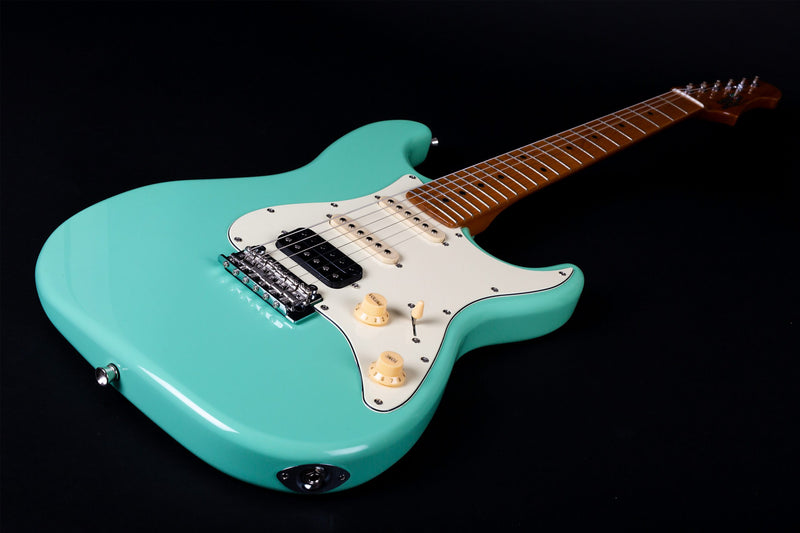 Jet JS-400 Electric Guitar - Roasted Maple Neck - Sea Foam Green