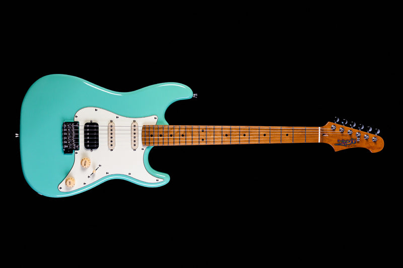 Jet JS-400 Electric Guitar - Roasted Maple Neck - Sea Foam Green