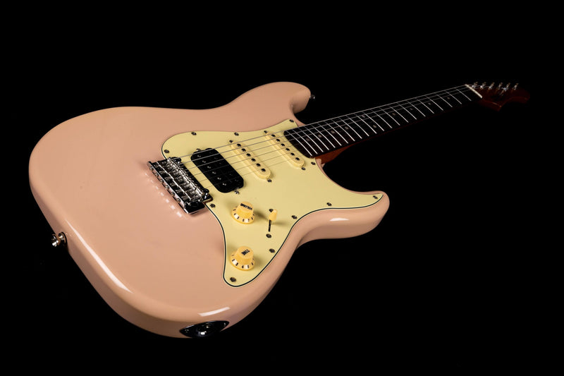 Jet JS-400 Electric Guitar - Roasted Maple Neck - Shell Pink