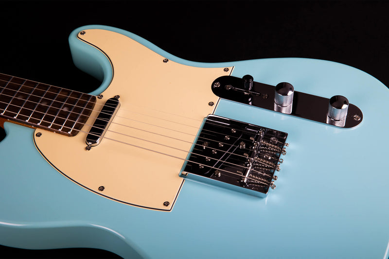 Jet JT-300 Electric Guitar - Roasted Maple Neck - Sonic Blue