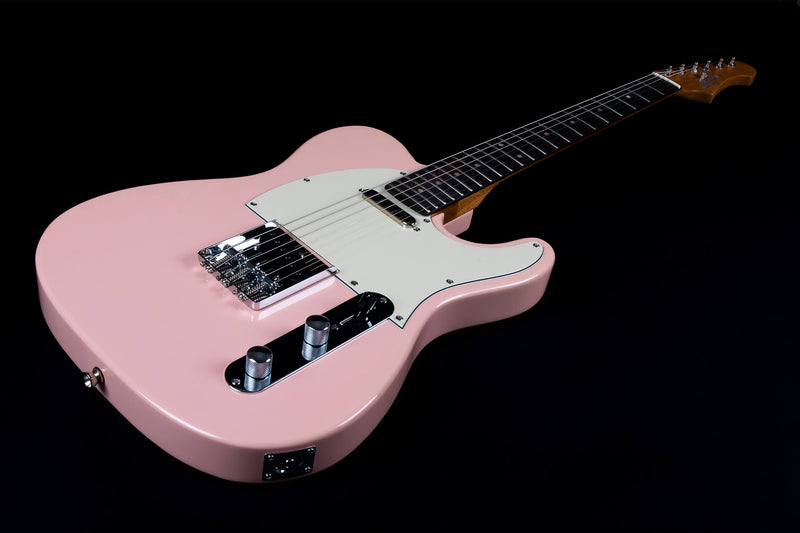 Jet JT-300 Electric Guitar - Roasted Maple Neck, Rosewood Fretboard - Pink