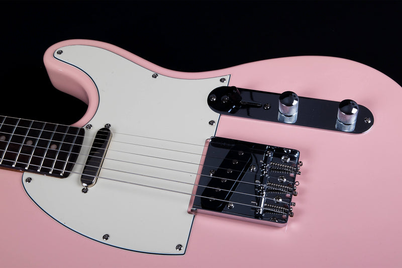 Jet JT-300 Electric Guitar - Roasted Maple Neck, Rosewood Fretboard - Pink