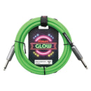 Kirlin 10FT Glow Instrument Cable Kiwi Pop