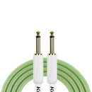 Kirlin KIPW201WGR-20 PVC Woven Premium Plus Instrument Cable 20Ft Green