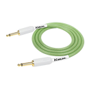 Kirlin KIPW201WGR-20 PVC Woven Premium Plus Instrument Cable 20Ft Green