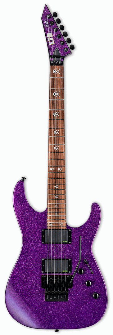 LTD KH-602 Kirk Hammett Electric Guitar w/Case - Purple Sparkle