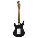 Levinson Sceptre Ventana Std - Double Cutaway Black SSS w Maple Board w/FREE Accessory Bundle