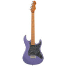 Levinson Sceptre Ventana Std - Double Cutaway Metallic Purple SSS w Maple Board w/FREE Accessory Bundle