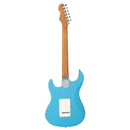 Levinson Sceptre Ventana Std - Double Cutaway Sonic Blue SSS w Indian Laurel Board w/FREE Accessory Bundle