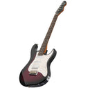 Levinson Sceptre Ventana Deluxe - Double Cutaway HSS See Thru Misty Violet w Indian Laurel Board w/FREE Accessory Bundle