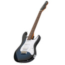 Levinson Sceptre Ventana Deluxe - Double Cutaway HSS See Thru Ocean Blue w Indian Laurel Board