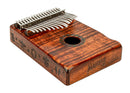 Mahalo 17 Note Hollow Body Kalimba - Photo Flame Koa