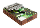 Mahalo 17 Note Hollow Body Kalimba - Monstera