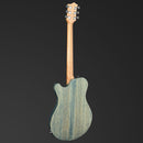 Pratley DVR Single Cutaway Solid Qld Blue Fig Body Electric Humbucker Guitar in Denim Blue