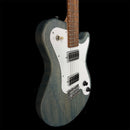 Pratley DVR Single Cutaway Solid Qld Blue Fig Body Electric Humbucker Guitar in Denim Blue